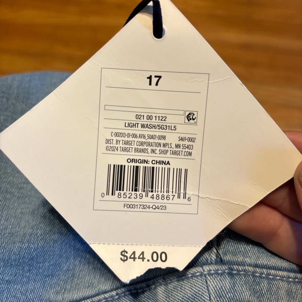Ava & Viv Women's Denim Flare overalls - Picture 4 of 5